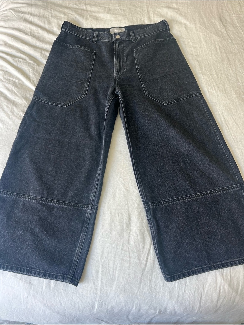 Everlane The Way-High Gardener Cropped Jean, 31R, Washed Black - Picture 6 of 8